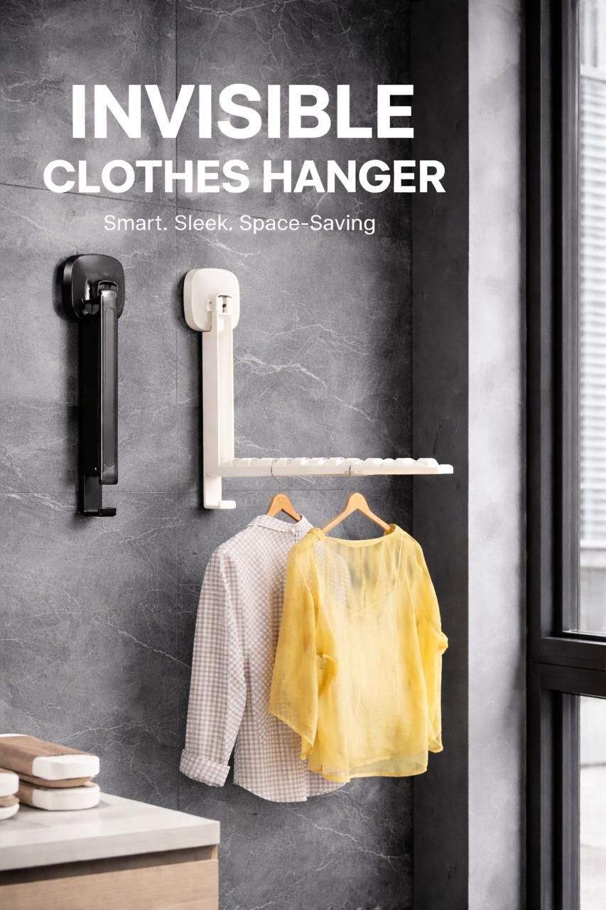 Invisible Folding Clothes Hanger